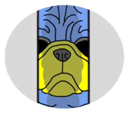 Why? pug-dog or penguin? sticker #5272556