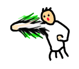 The great punch and kick. sticker #5272984