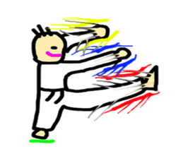 The great punch and kick. sticker #5272994