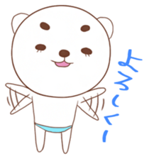 Pants bear&tie rabbit sticker #5274437