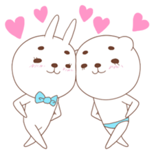 Pants bear&tie rabbit 2nd sticker #5275188