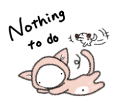 Tekuchun and Kenchan (Winter) english sticker #5275519