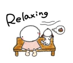 Tekuchun and Kenchan (Winter) english sticker #5275520