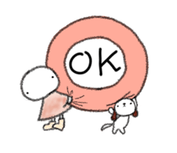 Tekuchun and Kenchan (Winter) english sticker #5275521