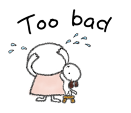 Tekuchun and Kenchan (Winter) english sticker #5275527