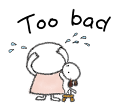 Tekuchun and Kenchan (Winter) english sticker #5275527