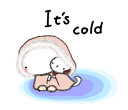 Tekuchun and Kenchan (Winter) english sticker #5275528