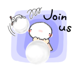 Tekuchun and Kenchan (Winter) english sticker #5275533