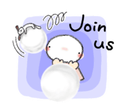 Tekuchun and Kenchan (Winter) english sticker #5275533