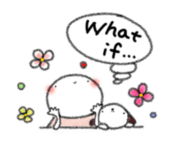 Tekuchun and Kenchan (Winter) english sticker #5275536