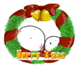 Tekuchun and Kenchan (Winter) english sticker #5275541