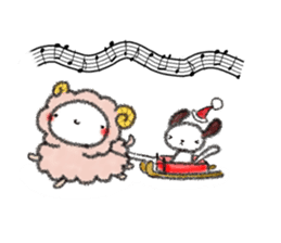 Tekuchun and Kenchan (Winter) english sticker #5275542