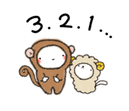 Tekuchun and Kenchan (Winter) english sticker #5275543