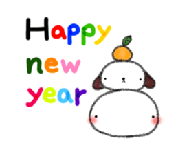 Tekuchun and Kenchan (Winter) english sticker #5275545