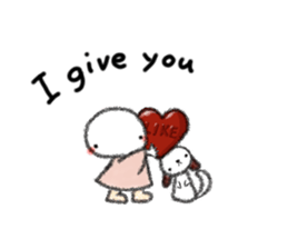 Tekuchun and Kenchan (Winter) english sticker #5275549