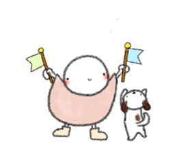 Tekuchun and Kenchan (Winter) english sticker #5275554