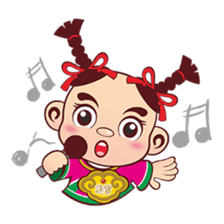 Q money babies sticker #5275762