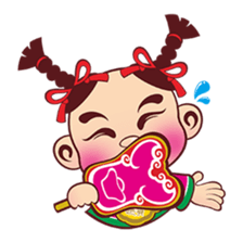 Q money babies sticker #5275765