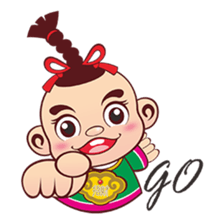 Q money babies sticker #5275790