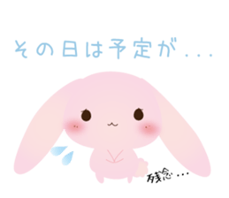 Lovely PinkyRabbit sticker #5275980