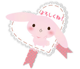 Lovely PinkyRabbit sticker #5275981