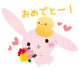 Lovely PinkyRabbit sticker #5275987