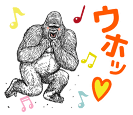 Gorilla gorilla gorilla 4 sticker #5275997