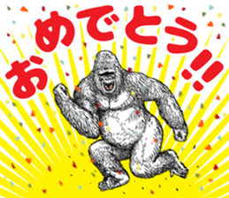 Gorilla gorilla gorilla 4 sticker #5276006