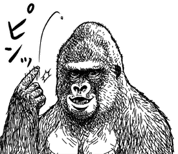 Gorilla gorilla gorilla 4 sticker #5276010