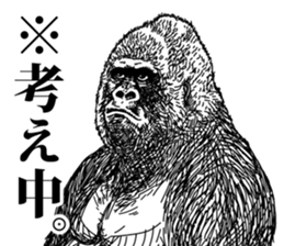 Gorilla gorilla gorilla 4 sticker #5276021