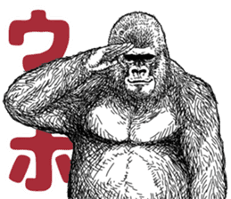 Gorilla gorilla gorilla 4 sticker #5276035