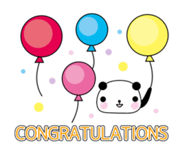 Congratulations panda sticker #5277459