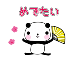 Congratulations panda sticker #5277464