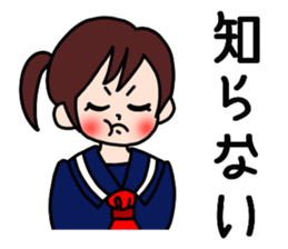 Female senior high school student sticker #5277601