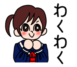 Female senior high school student sticker #5277603