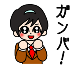 Female senior high school student sticker #5277609