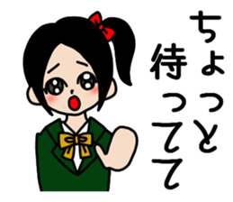 Female senior high school student sticker #5277617