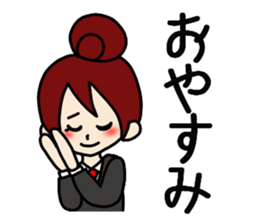 Female senior high school student sticker #5277635