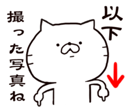 Invitation sticker of a cat sticker #5278312