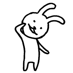 Expressionless bunny