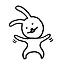 Expressionless bunny sticker #5278319