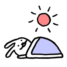 Expressionless bunny sticker #5278321