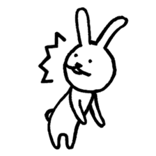 Expressionless bunny sticker #5278323