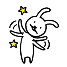 Expressionless bunny sticker #5278329