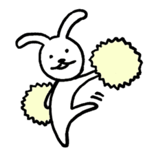 Expressionless bunny sticker #5278332