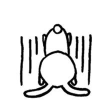 Expressionless bunny sticker #5278335