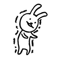 Expressionless bunny sticker #5278338