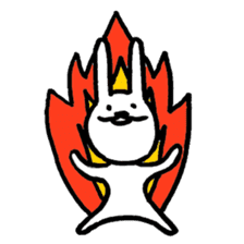 Expressionless bunny sticker #5278339