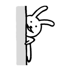 Expressionless bunny sticker #5278344