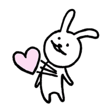 Expressionless bunny sticker #5278345